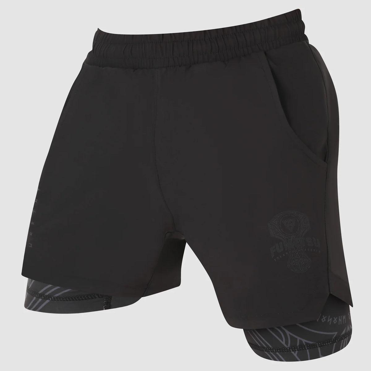 Fumetsu Mjolnir Dual Layer Entrenamiento Fightshorts - Negro/Bronce