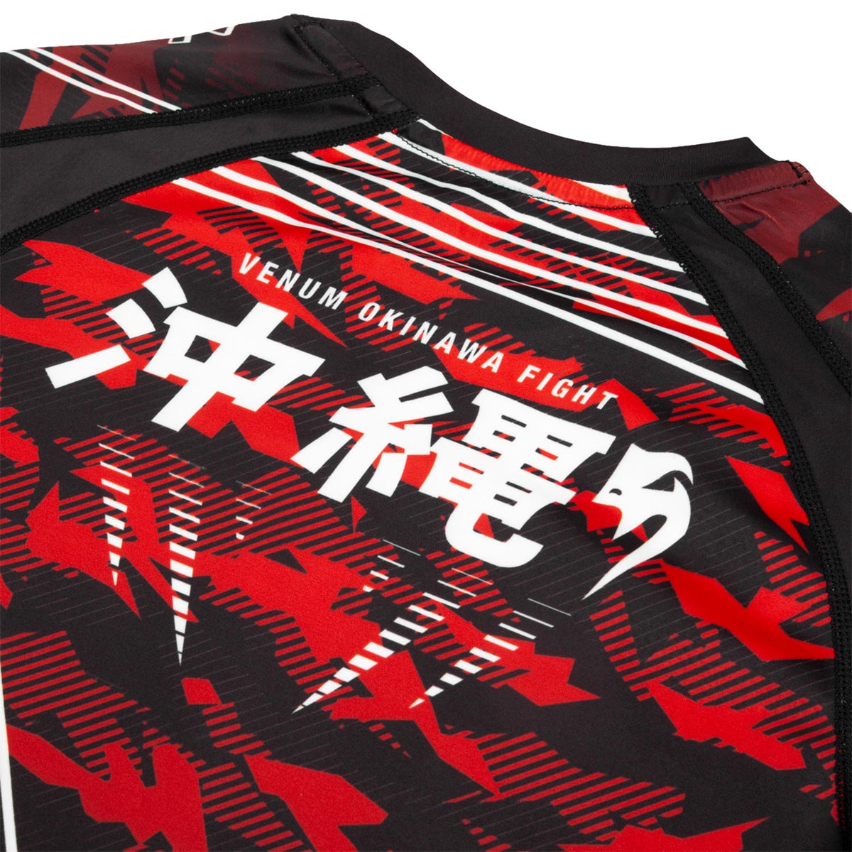 Venum Okinawa 2.0 Rashguard - Langarm - Schwarz/Weiß-Rot