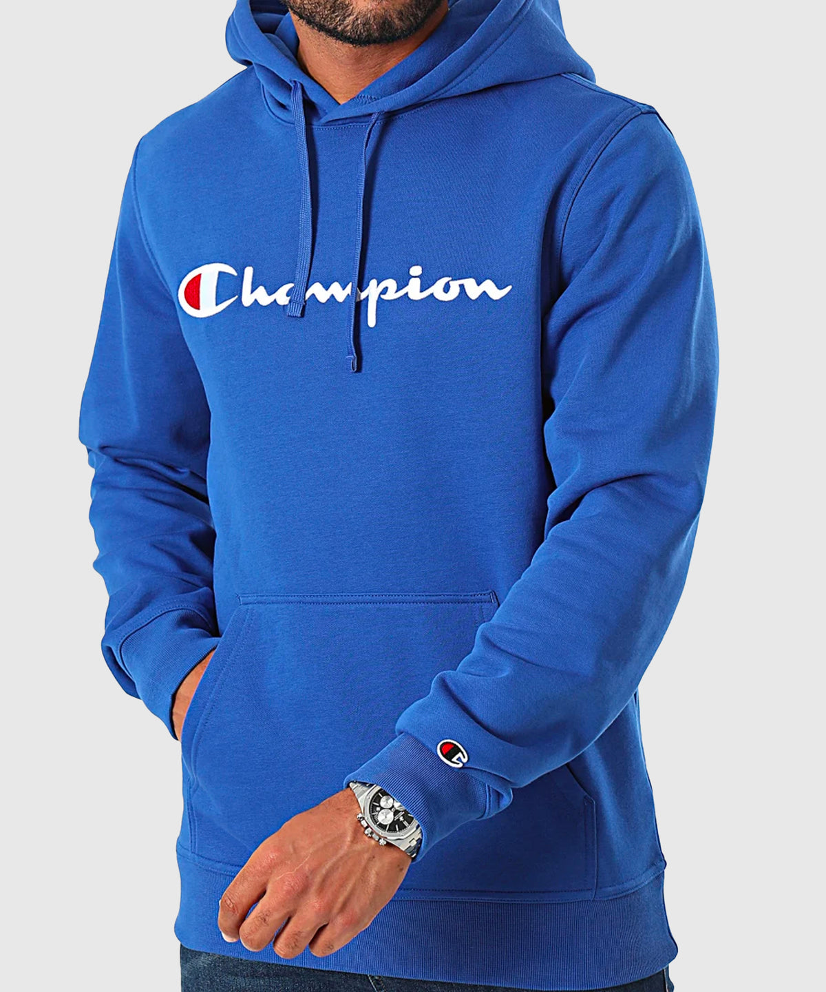 Sweat À Capuche Champion - Bleu