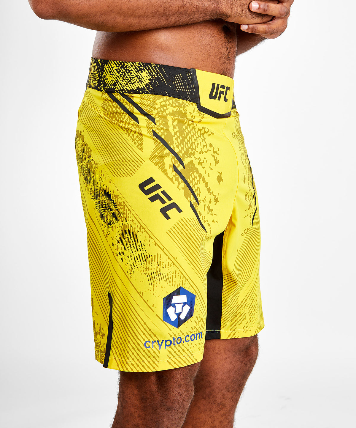 UFC Adrenaline by Venum Authentic Fight Night Pantaloncini da combattimento da Uomo - Vestibilità lunga - Giallo