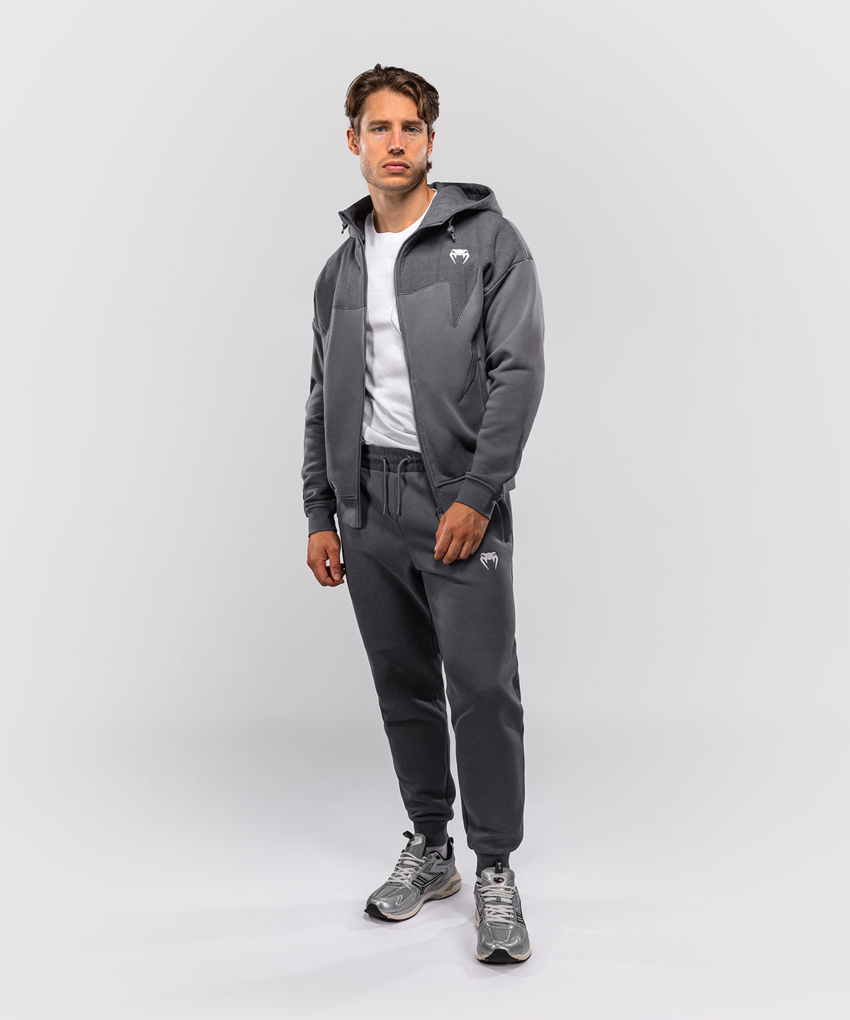 Venum Attack Fleece & Weave Track Jacket - Grey