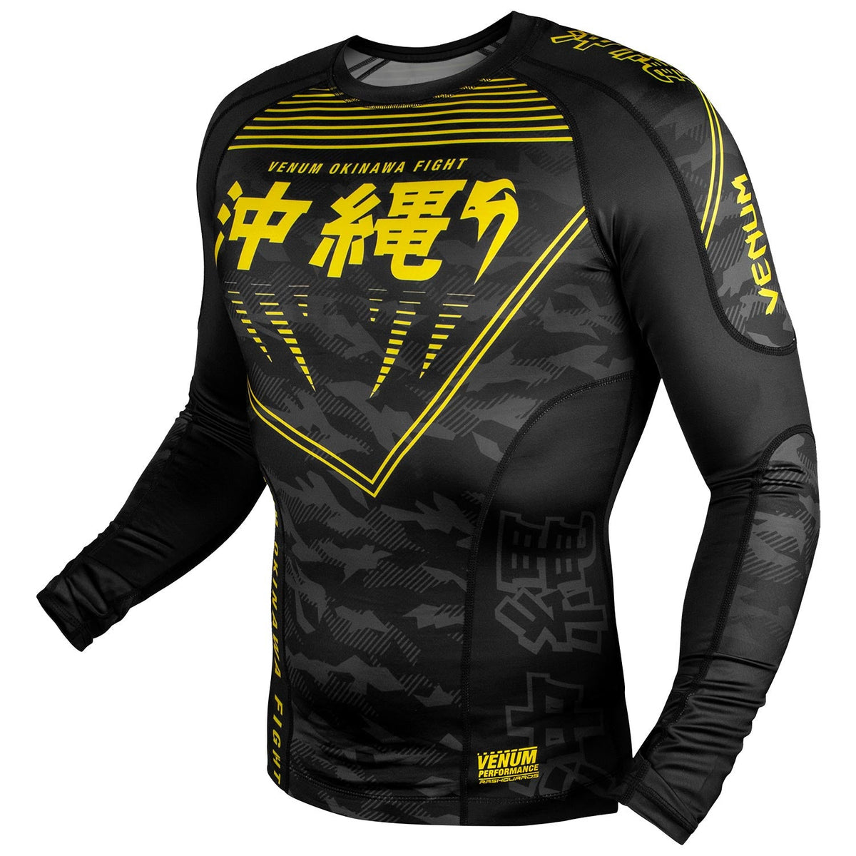 Rashguard Venum Okinawa 2.0 - Manches longues - Noir/Jaune