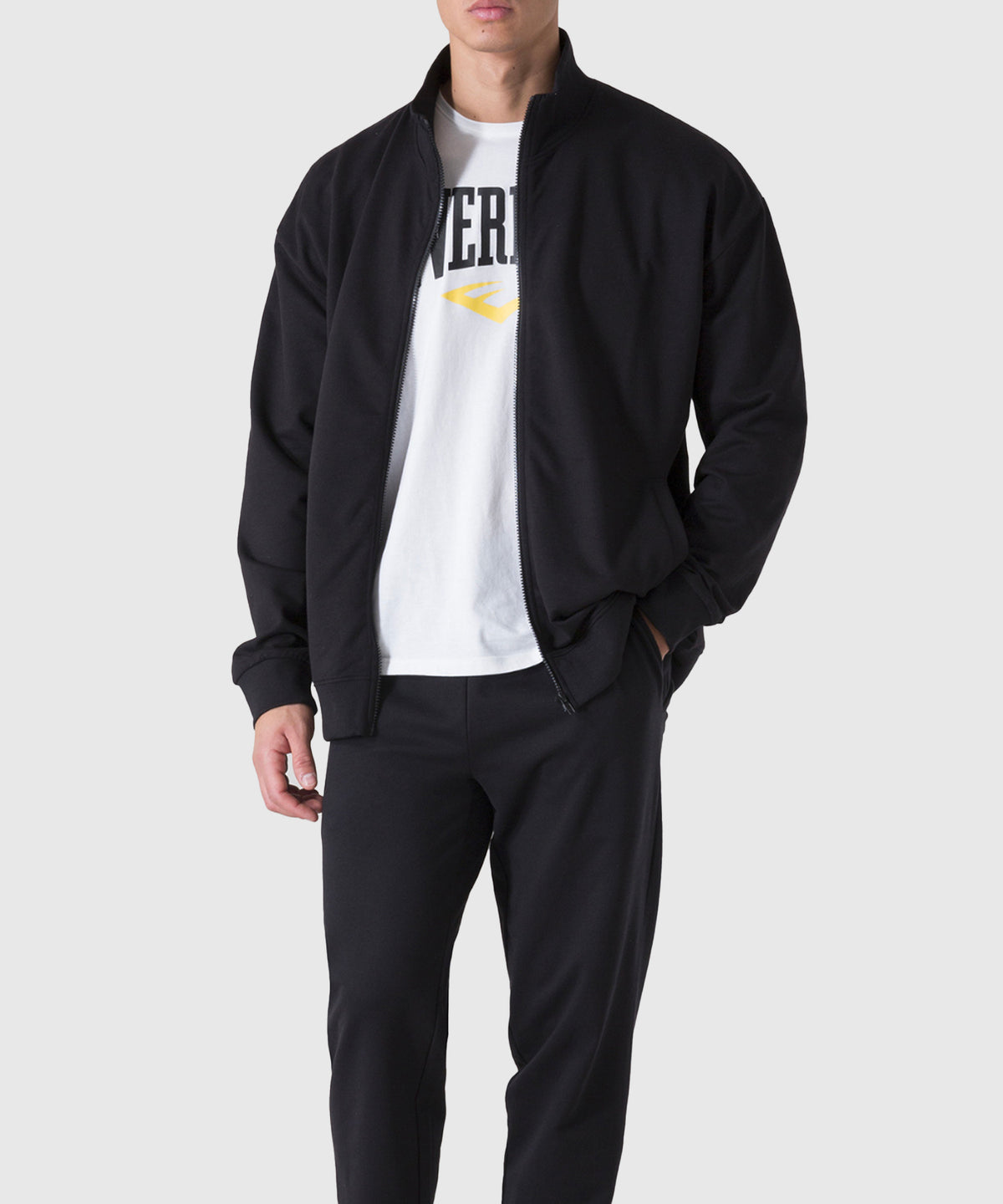 Everlast Back Square Jacke mit Reißverschluss - Schwarz