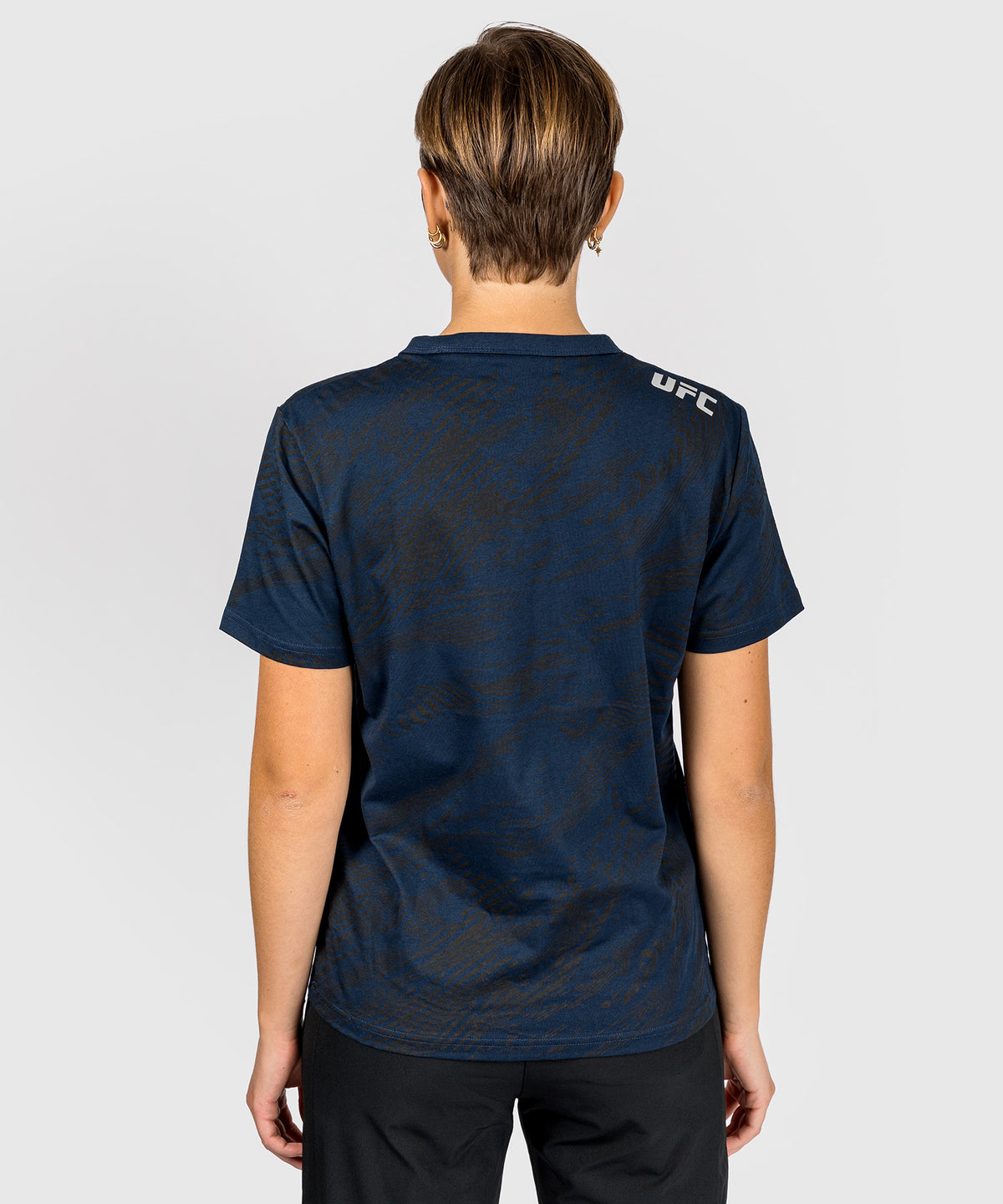 UFC Fusion by Venum Fight Week Camiseta de Manga Corta de Algodón para Mujer - Azul oceánico