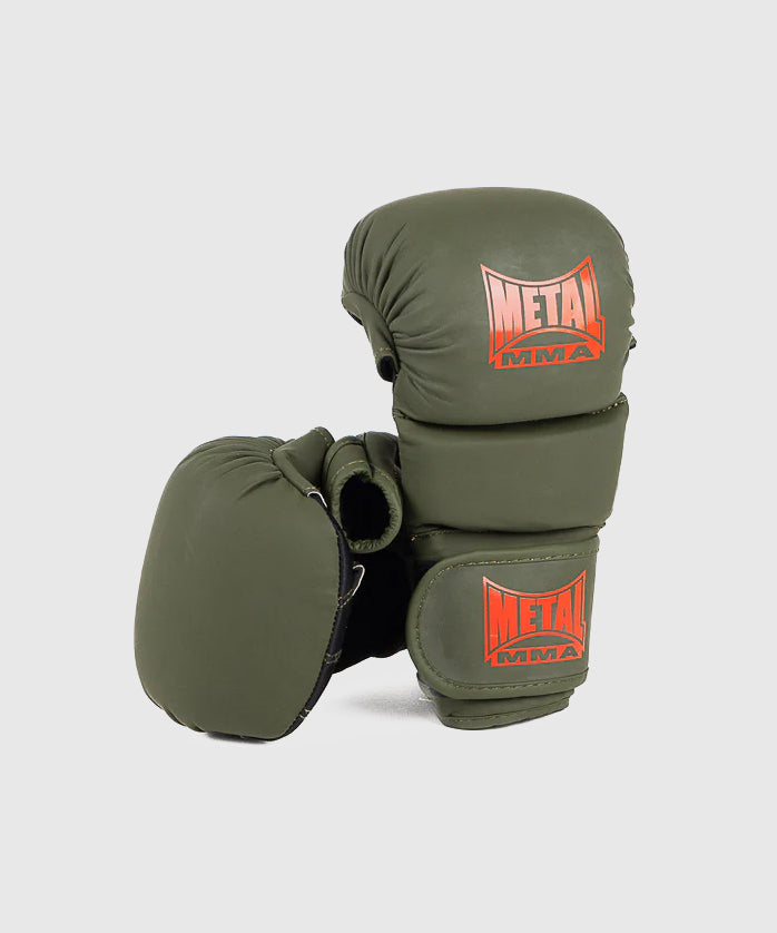 Metal Boxe The Shell MMA Sparring Gloves - Olive
