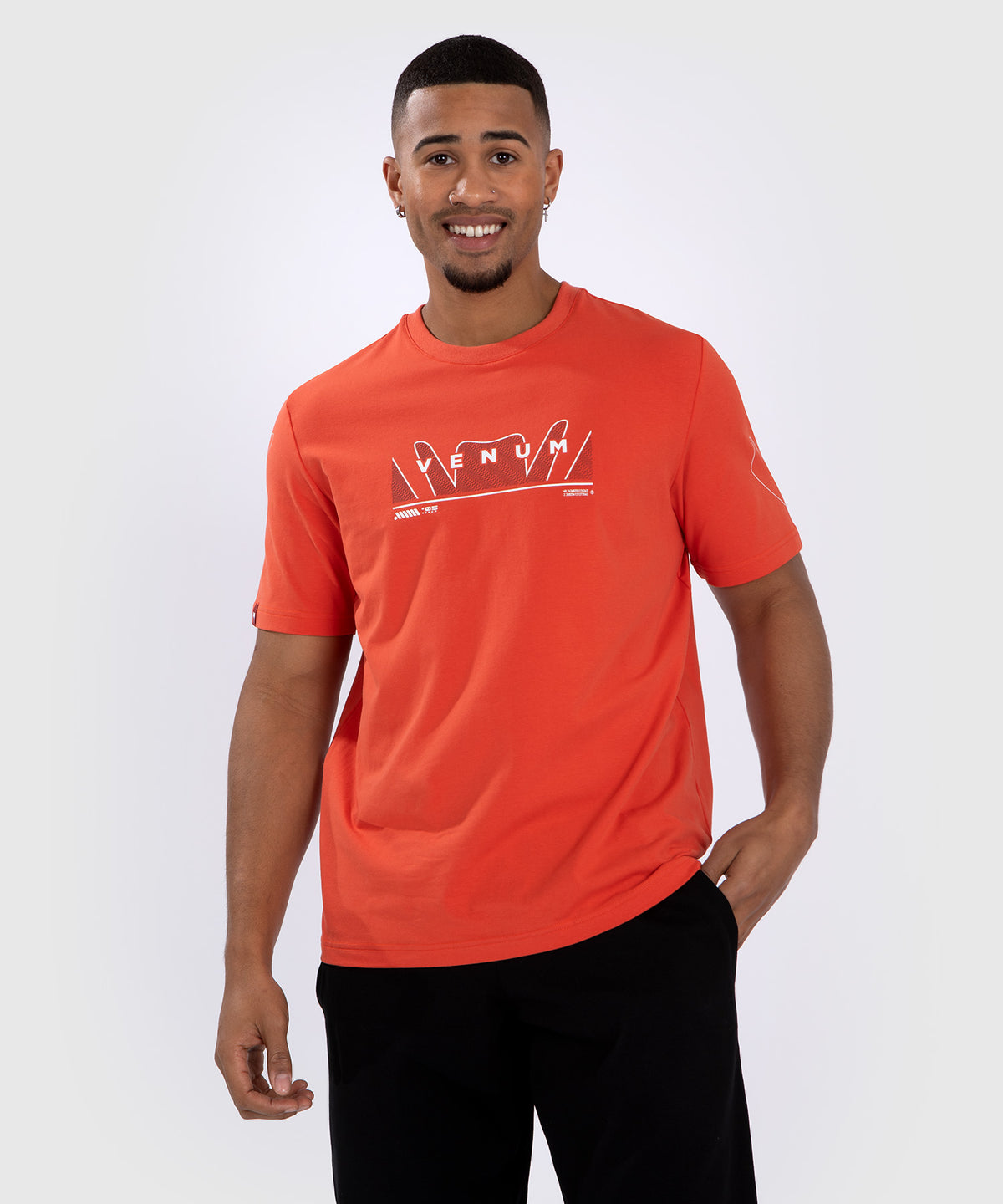 Venum Snake Print Camiseta - Naranja fluo