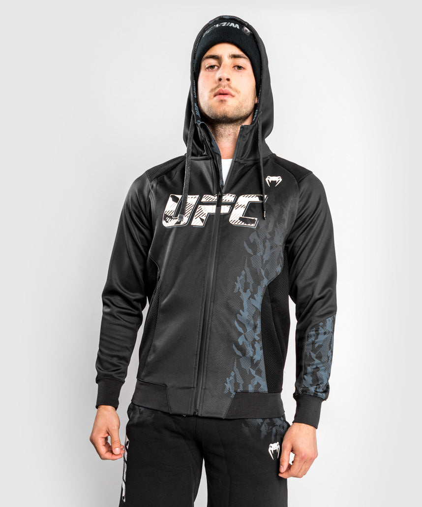 Sweatshirt Zippé Homme UFC Venum Authentic Fight Week - Noir