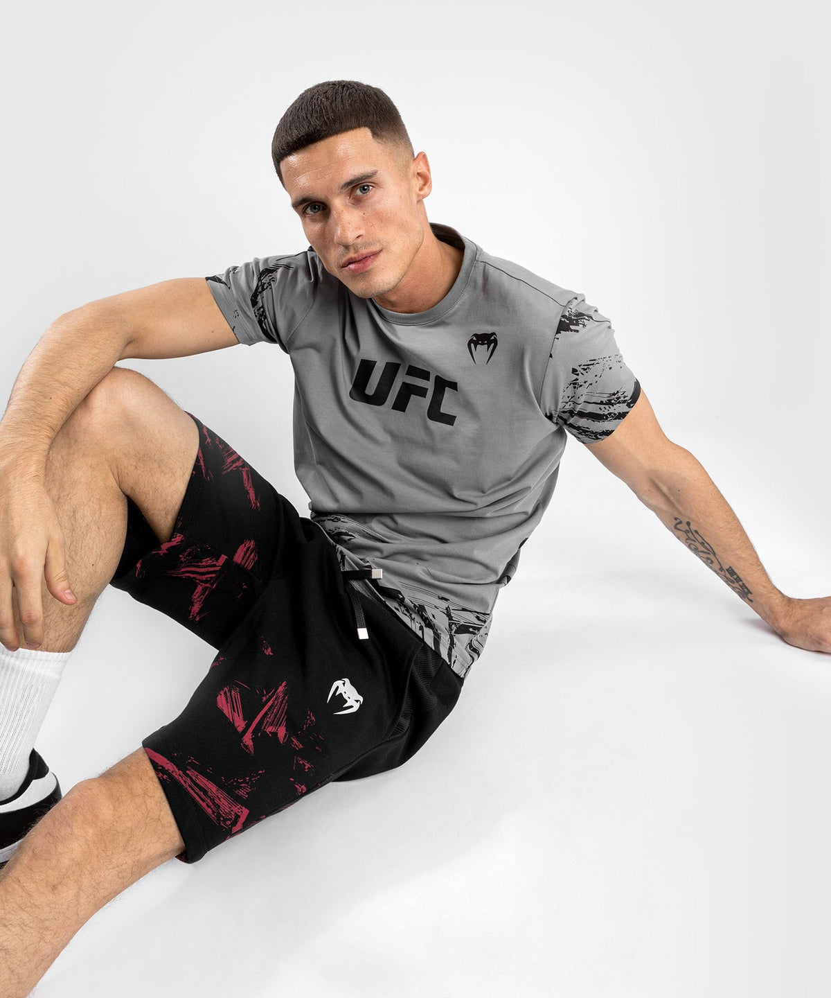 T-Shirt UFC Venum Authentic Fight Week 2.0 - Manches Courtes - Gris