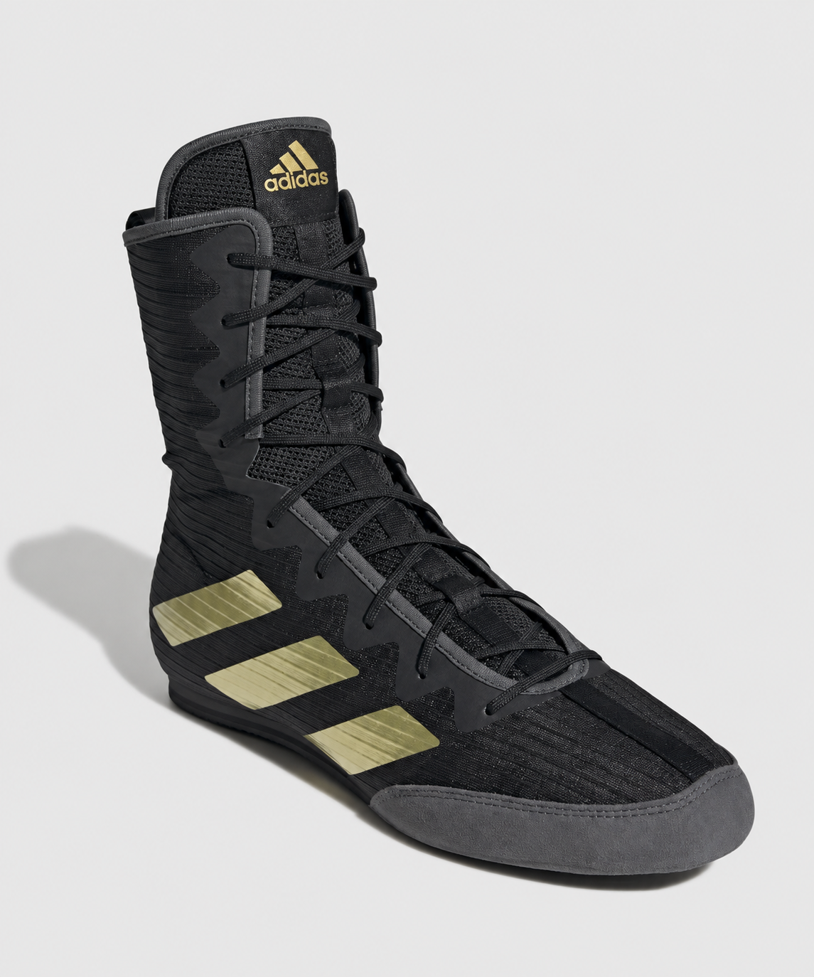 Adidas Box Hog 4 Boxschuhe - Schwarz/Gold