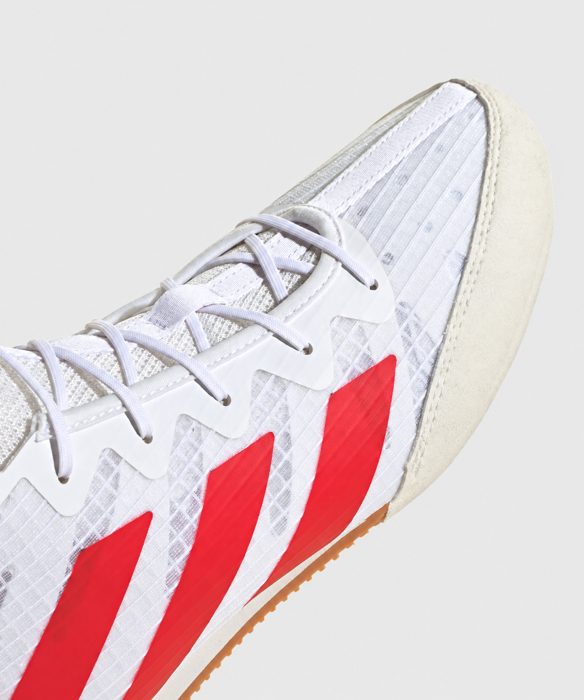 Adidas Box Hog 4 Botas de Boxeo - Blanco/Rojo
