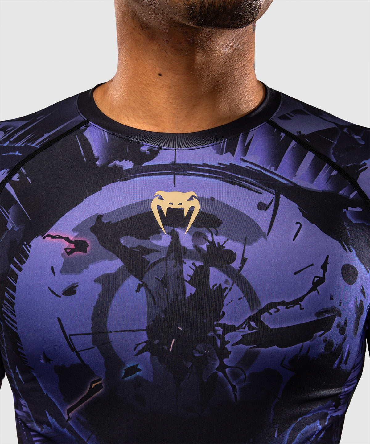 Rashguard à Manches Courtes Gojo Jujutsu Kaisen x Venum – Violet
