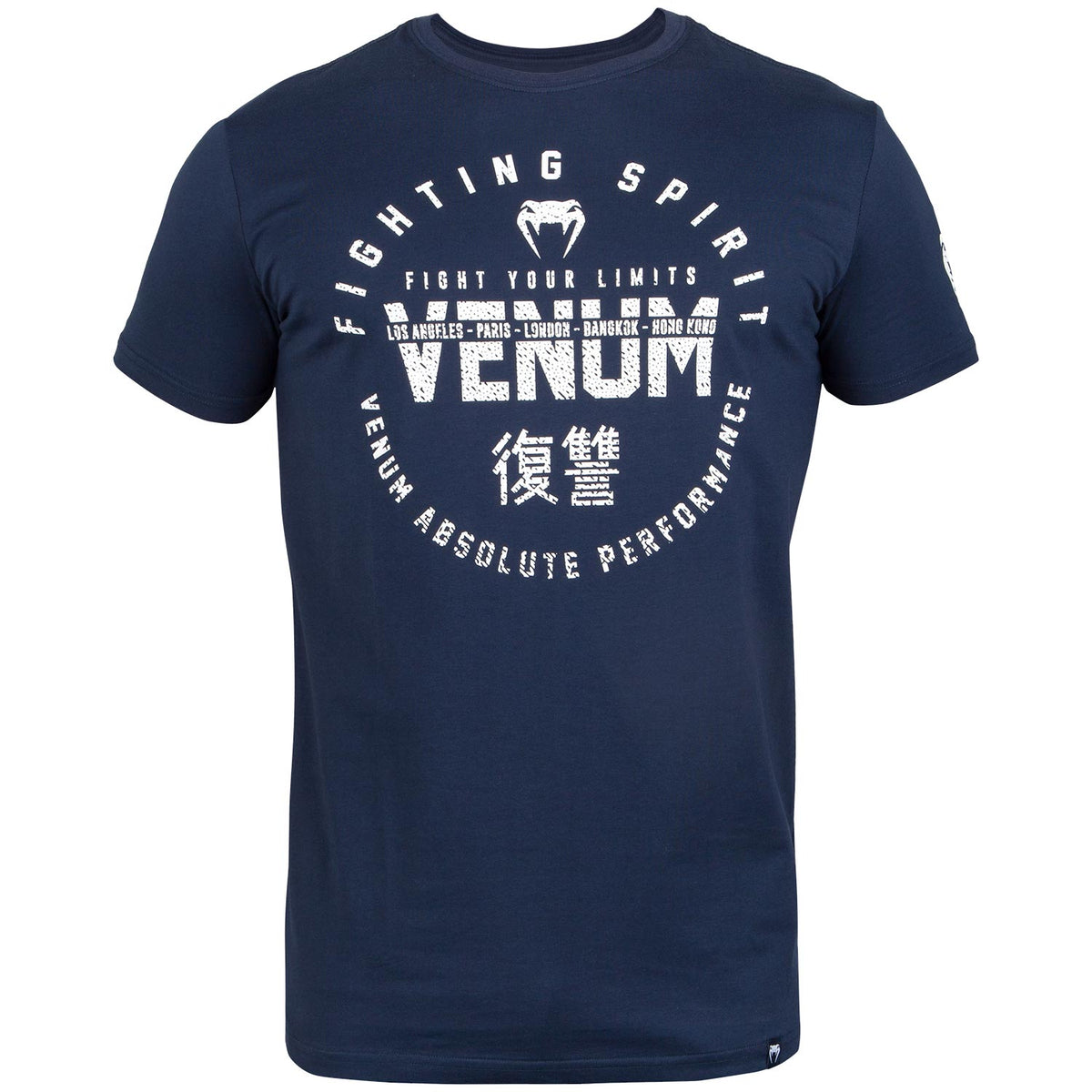 T-shirt Venum Signature Maniche corte - Blu Marino/Bianco