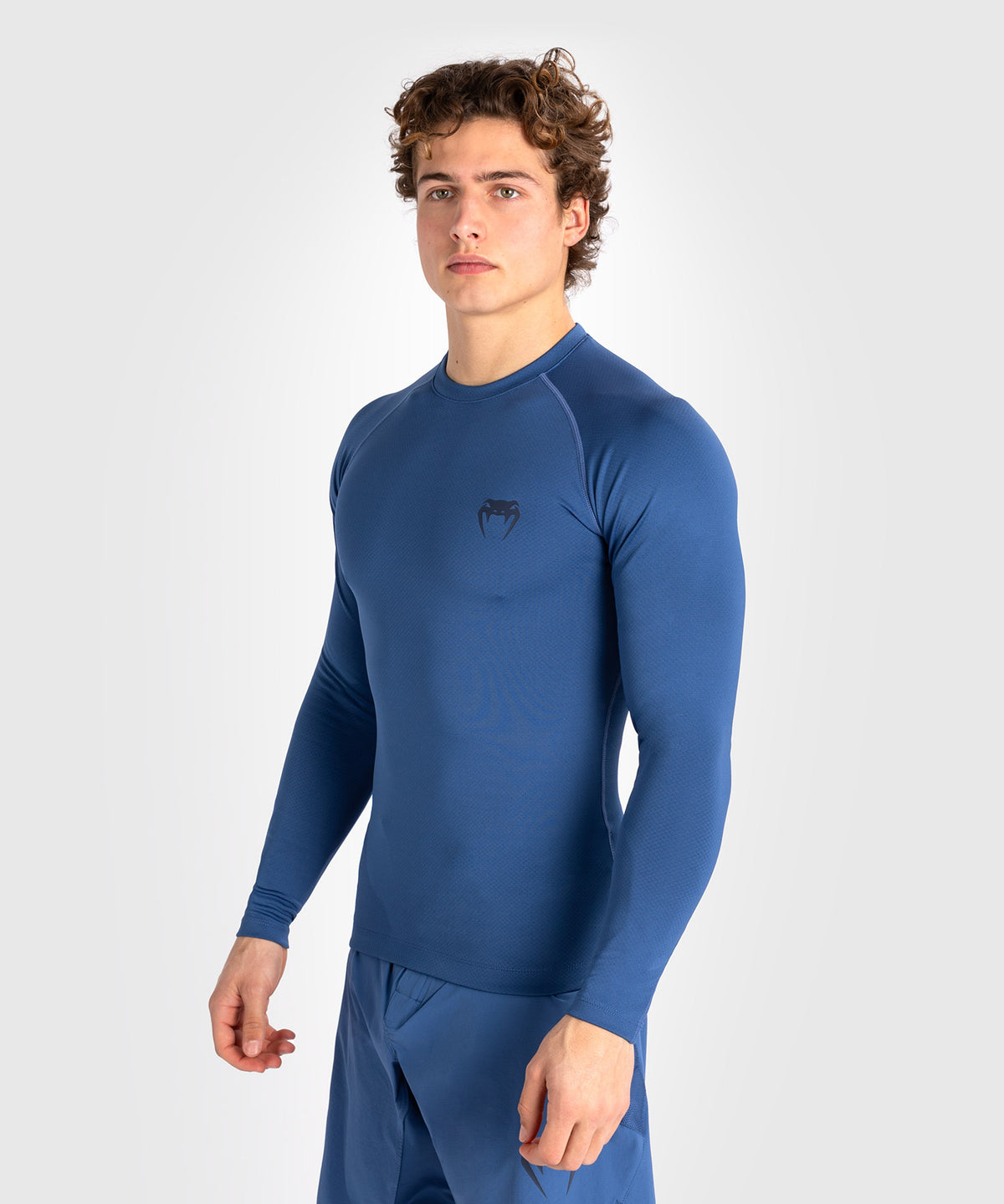 Venum Contender Herren Langärmeliger Rashguard - Blau