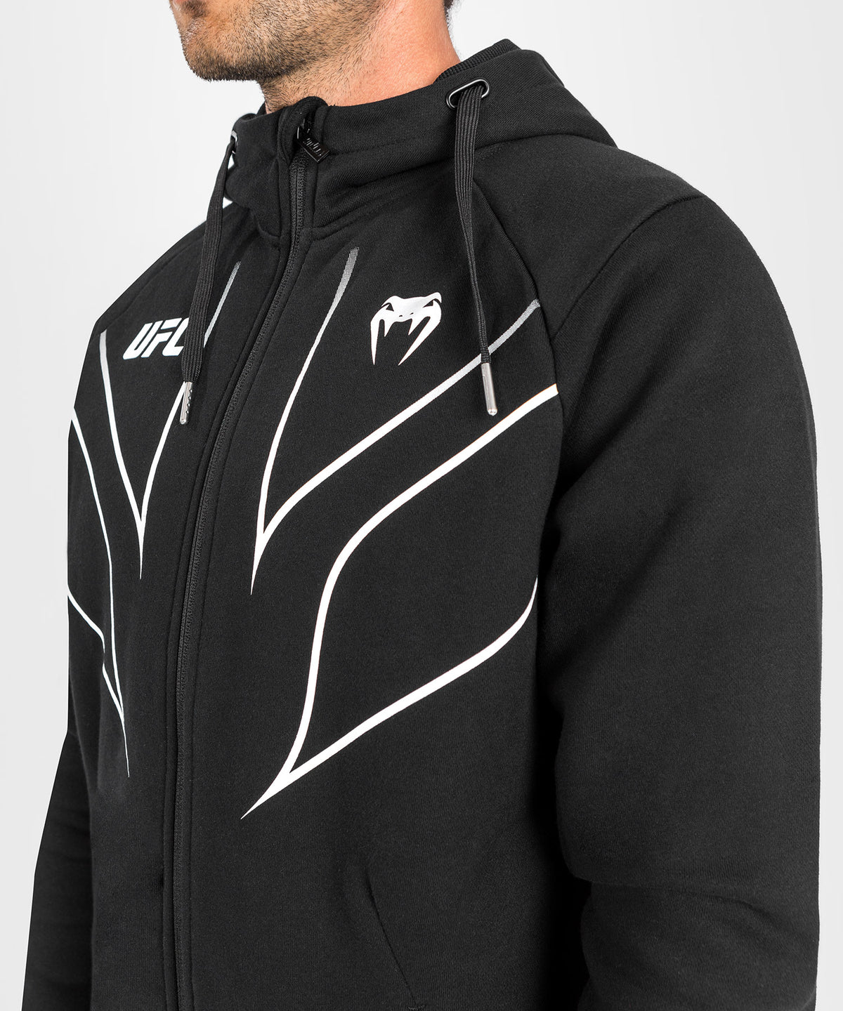 Veste à capuche pour Hommes UFC Venum Fight Night 2.0 Replica - Noir