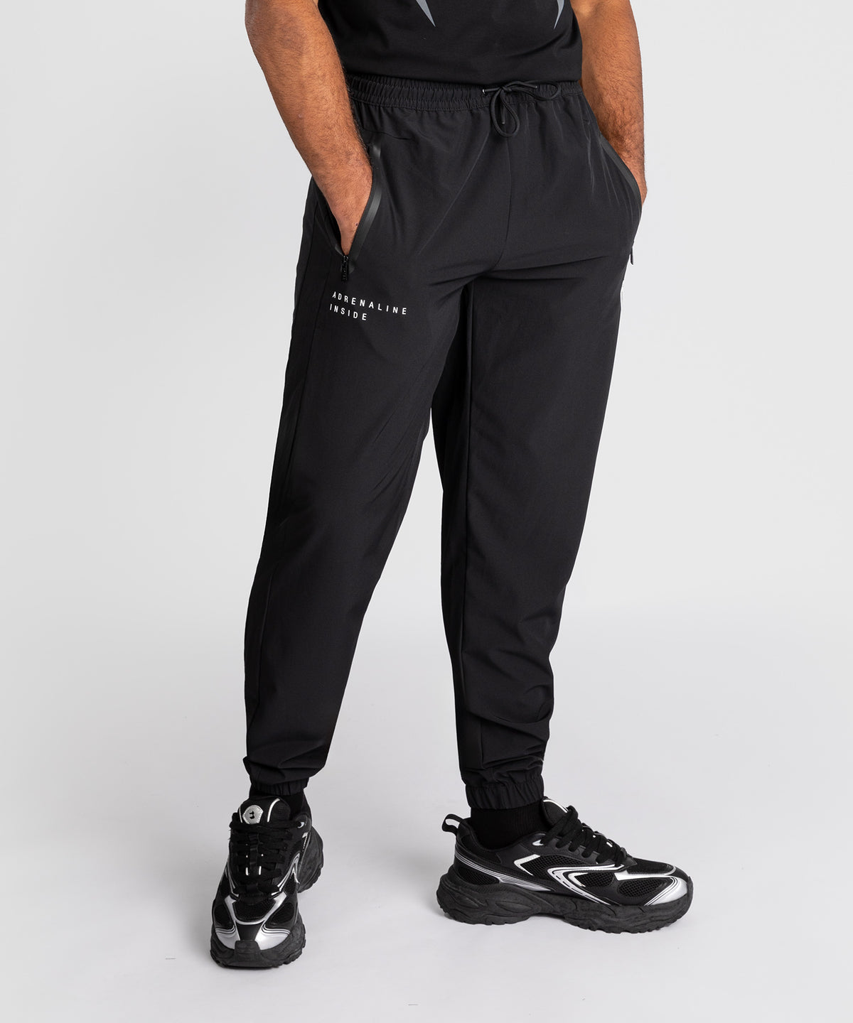 Venum Adrenaline Pantaloni da allenamento – Nero/Grigio Argento