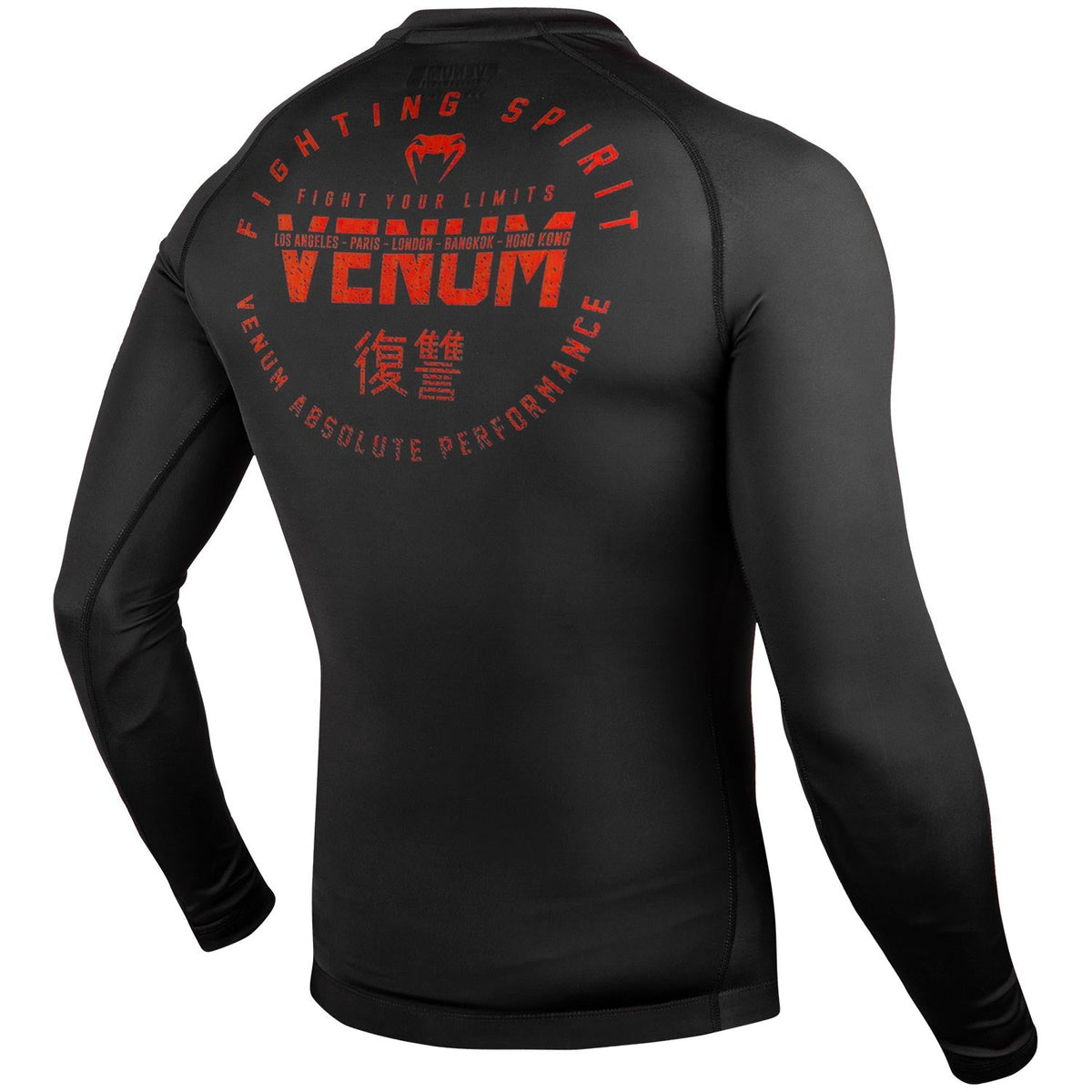 Rashguard Venum Signature - Manches longues - Noir/Rouge