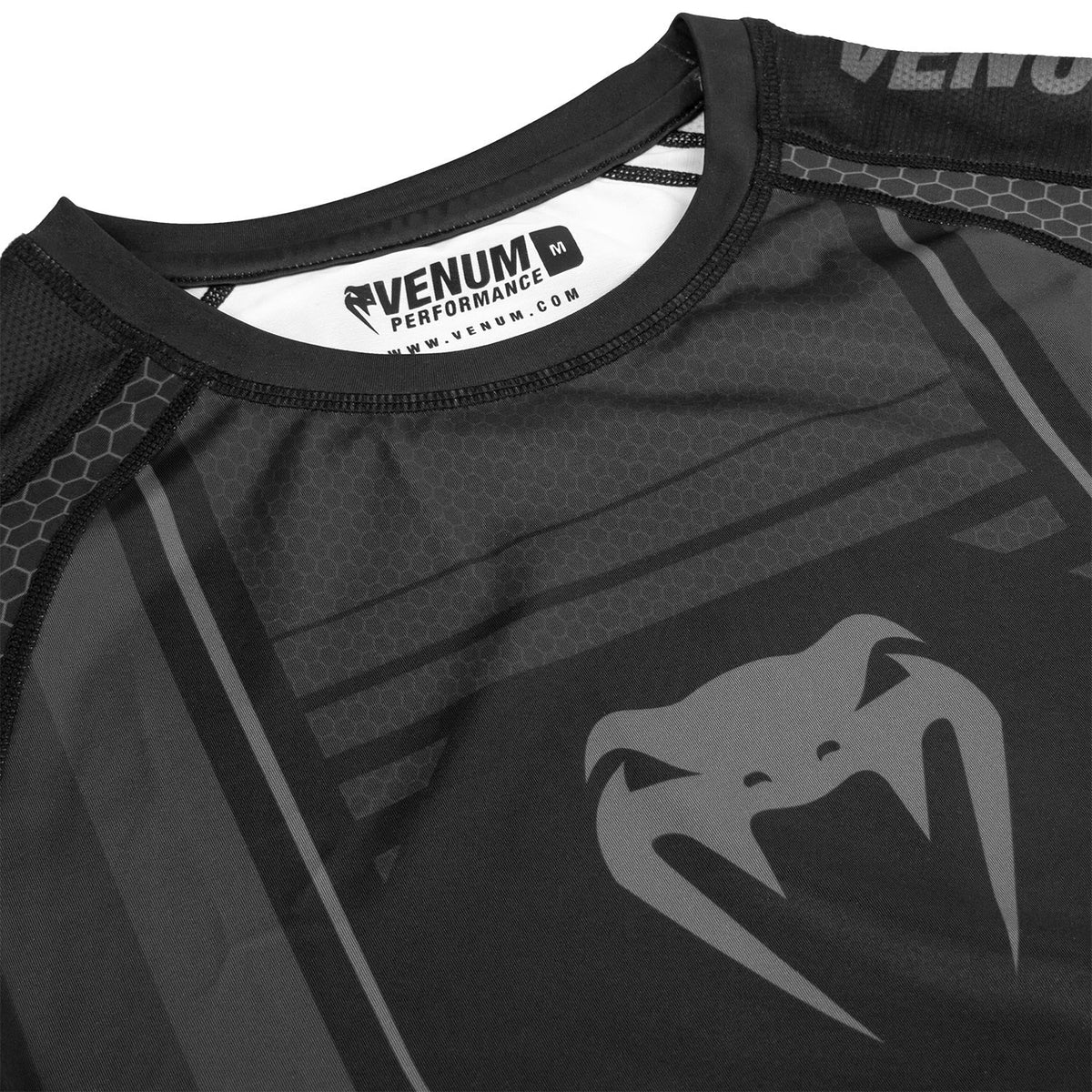 Rashguard Venum Technical 2.0 - Manches courtes - Noir/Noir