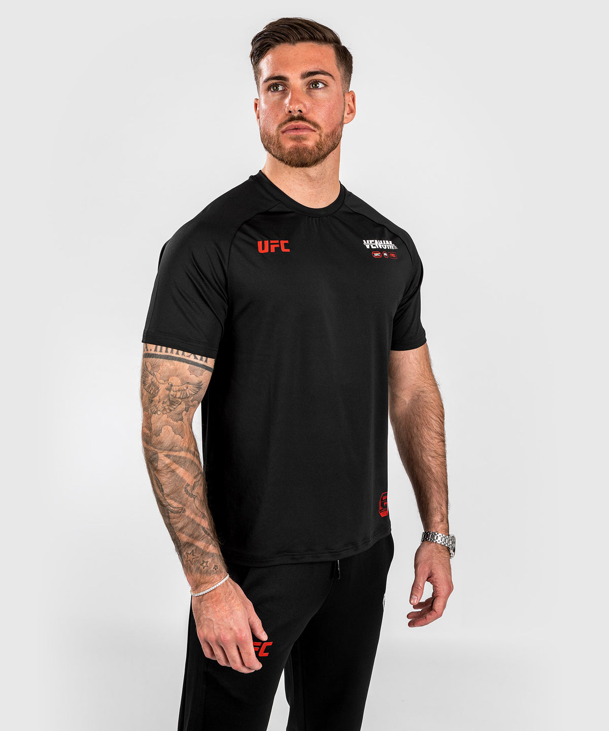 UFC Adrenaline by Venum Fight Week Dry-tech-T-Shirt für Männer - Schwarz
