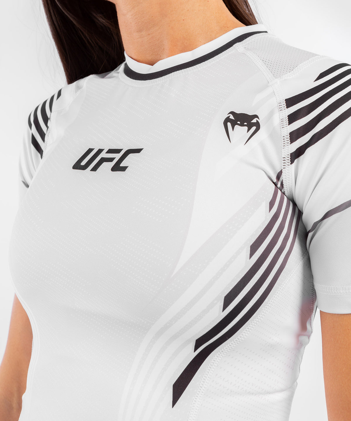 T-shirt de compression Femme UFC Venum Authentic Fight Night - Blanc