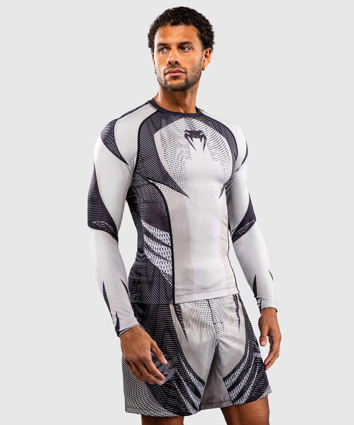 Venum Galactic 3.0 Rashguard Manga Larga - Blanco Hueso/Negro