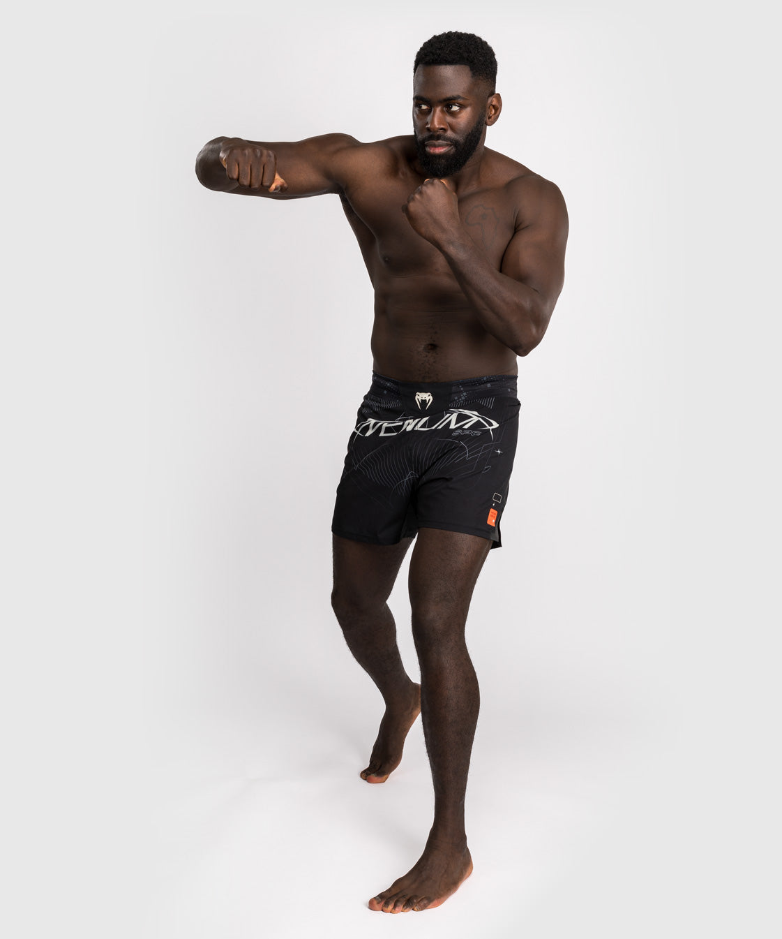 Venum Eclipse Fight Shorts - Black/Ivory