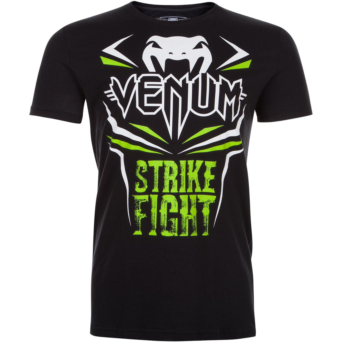 Venum Strike Fight T-shirt - Black/Neo Green