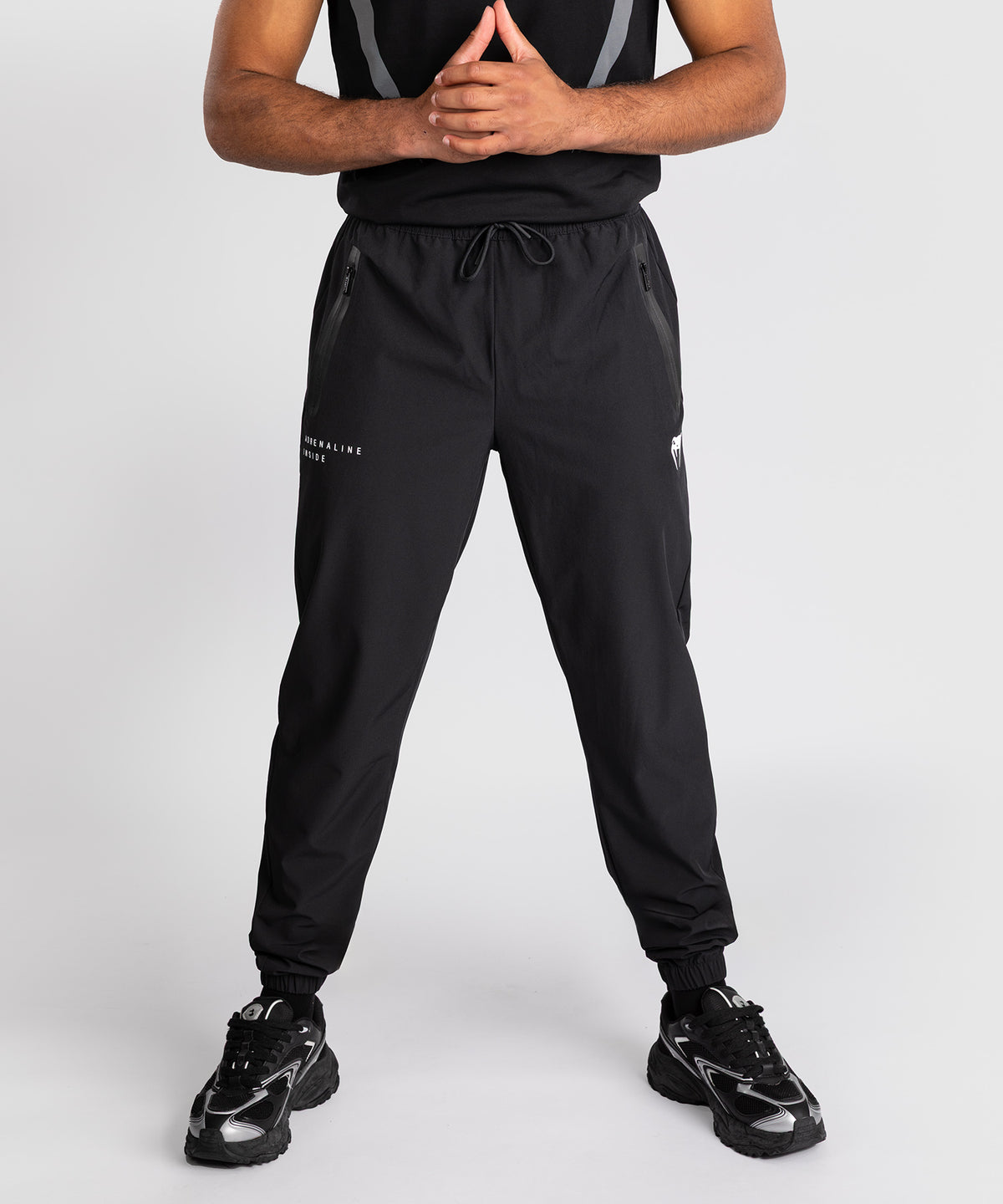 Venum Adrenaline Pantaloni da allenamento – Nero/Grigio Argento