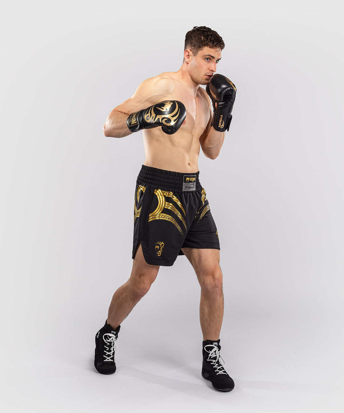 Venum x Mike Tyson Tiger Pantaloncini da Boxe - Nero/Oro