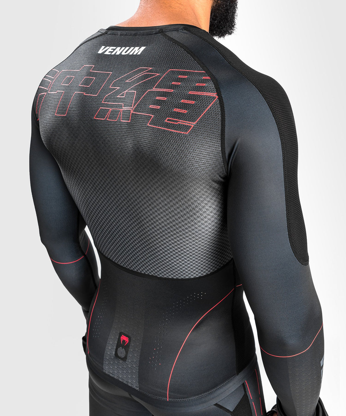 Rashguard Venum Okinawa 3.0- Manches longues - Noir/Rouge