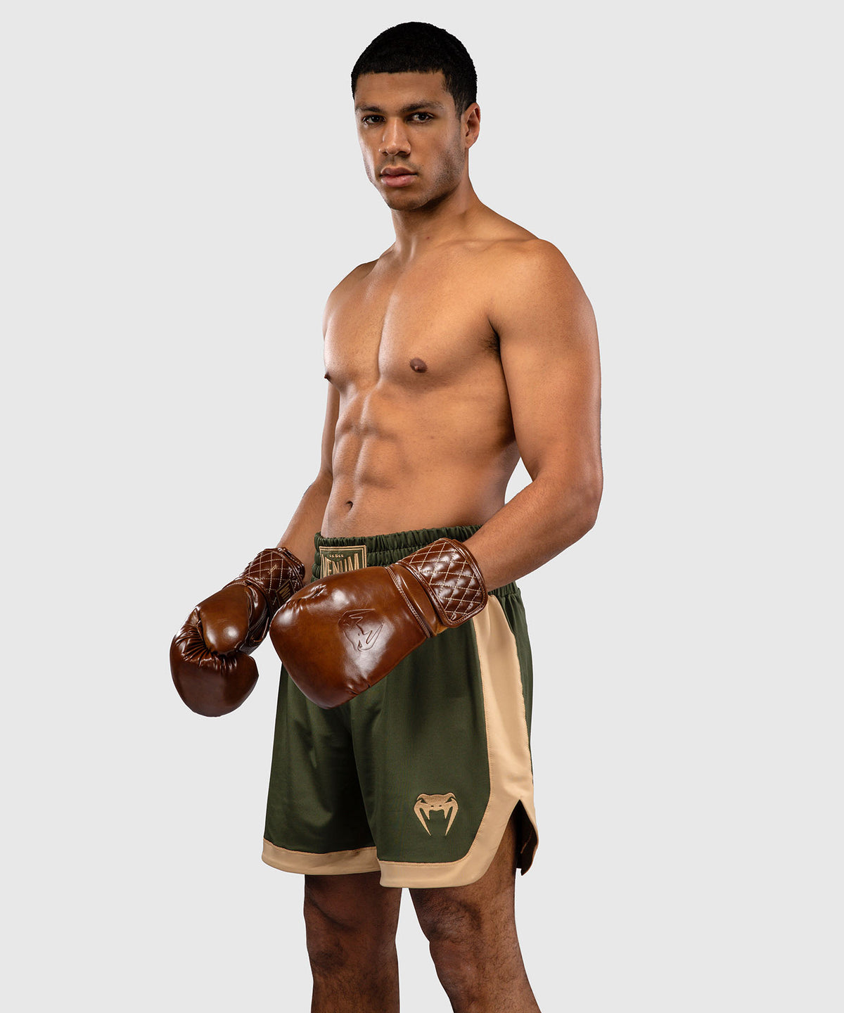 Venum Classic Boxshorts - Olivgrün/Sand