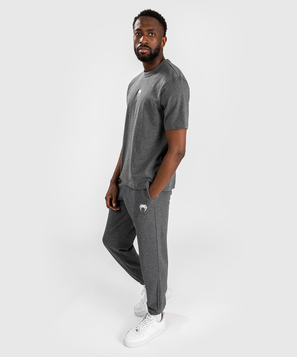 Venum Vortex XL Camiseta para Hombre - Gris Jaspeado Oscuro