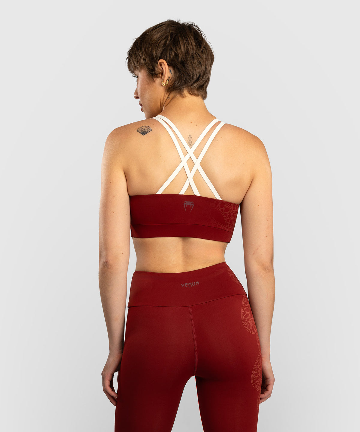 Venum Serpenti Women’s Sports Bra - Burgundy/Ivory