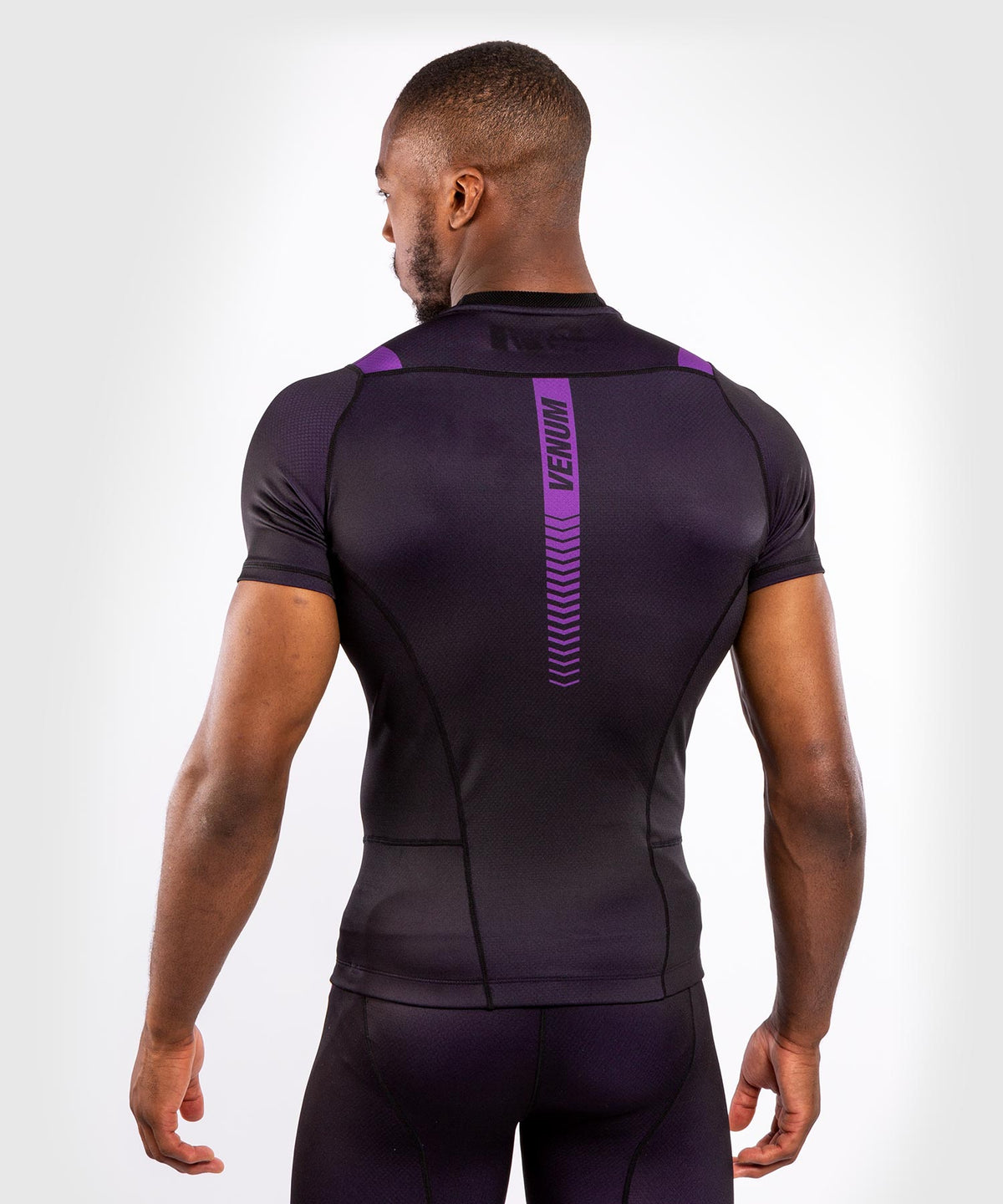 Venum NoGi 3.0 Compression T-Shirt - Short Sleeve - Black/Purple