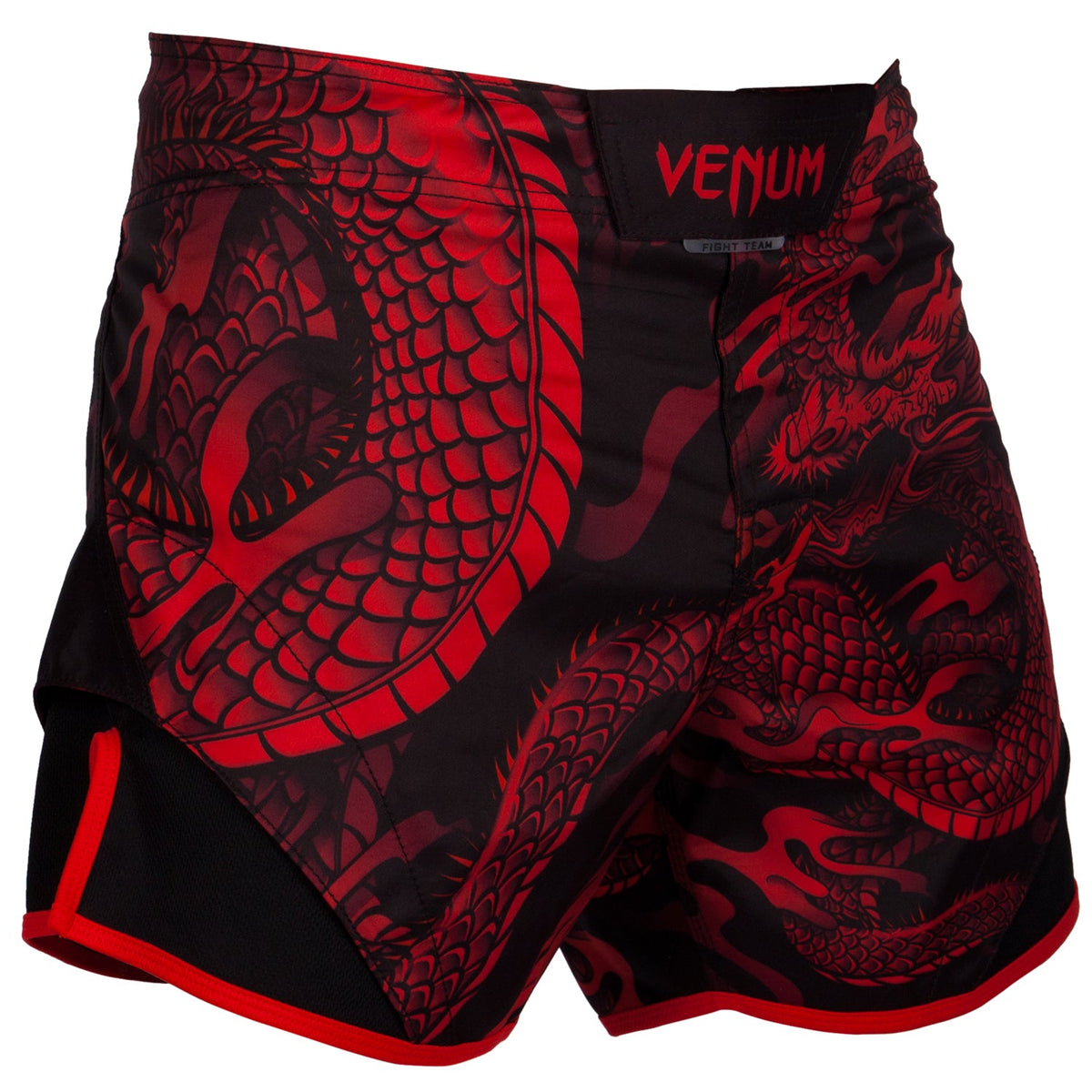 Fightshort court Venum Dragon's Flight - Noir/Rouge