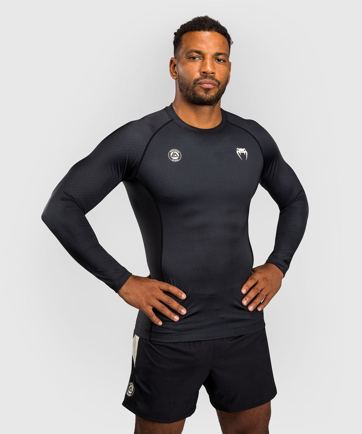 Venum x Roger Gracie Academy Rashguard a Maniche Lunghe - Nero