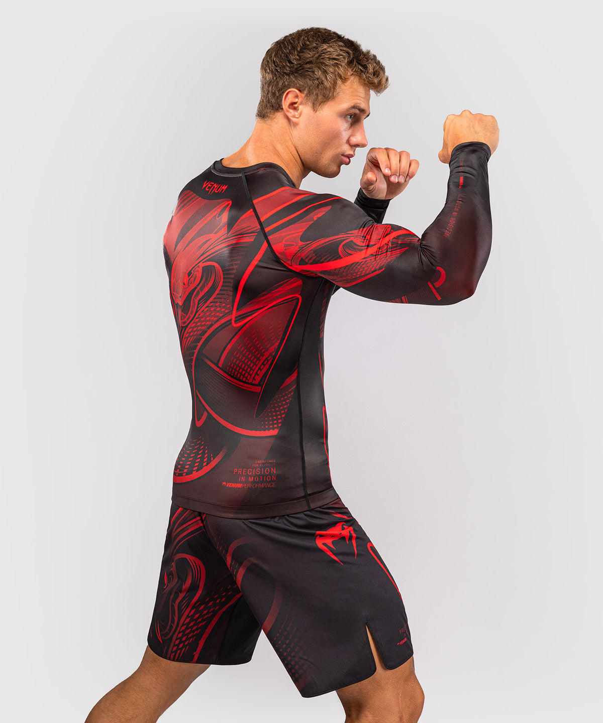 Rashguard manches longues Venum Crimson Viper 2.0 - Noir/Rouge