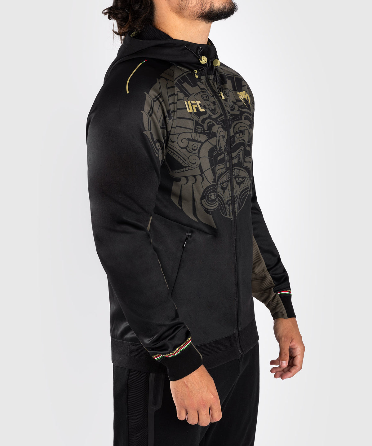 Noche UFC by Venum Authentic Fight Night Felpa con cappuccio da uomo - nera