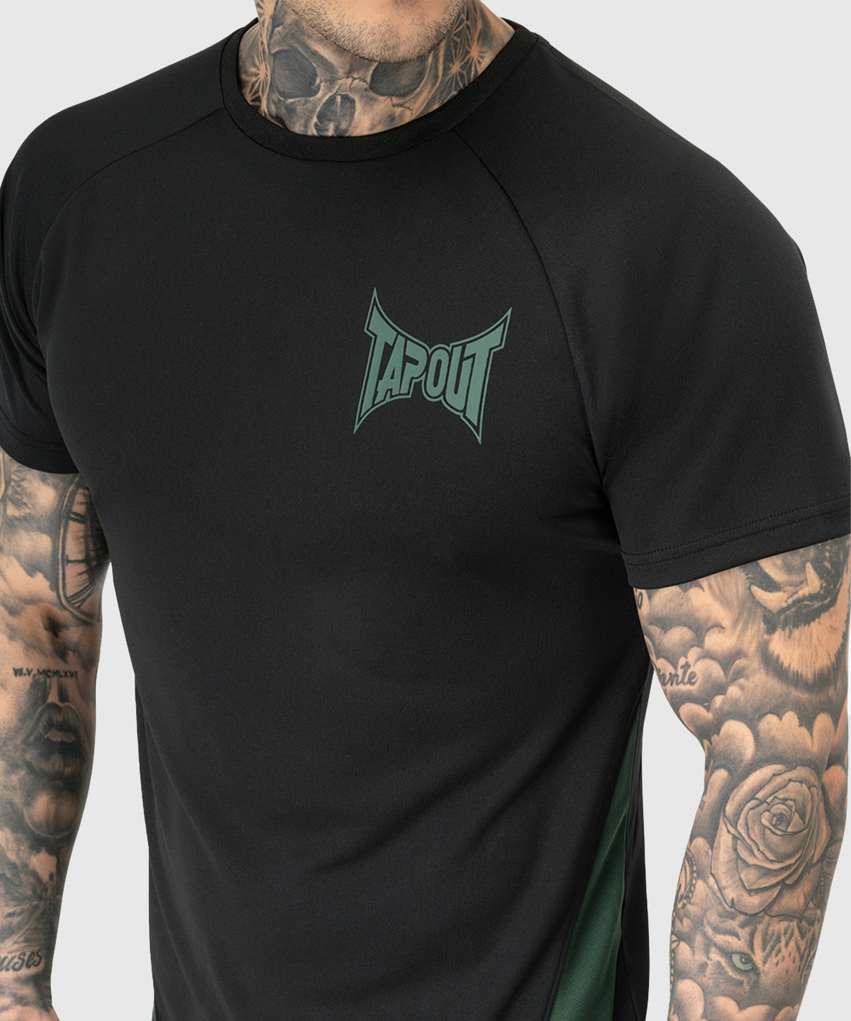 Tapout Training T-shirt - Nero/Verde