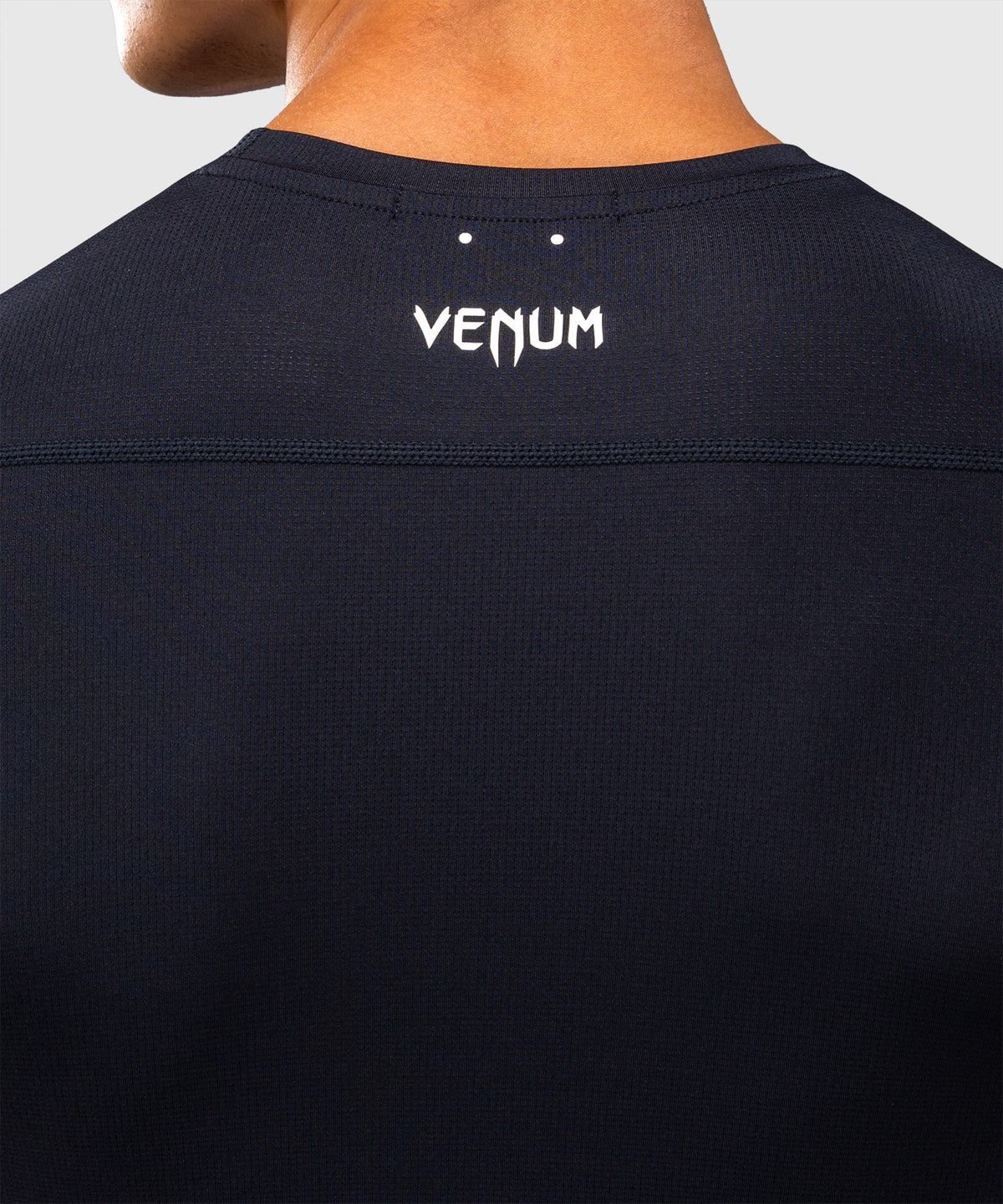 Venum G-Core Short Sleeve Rashguard - Navy Blue/White