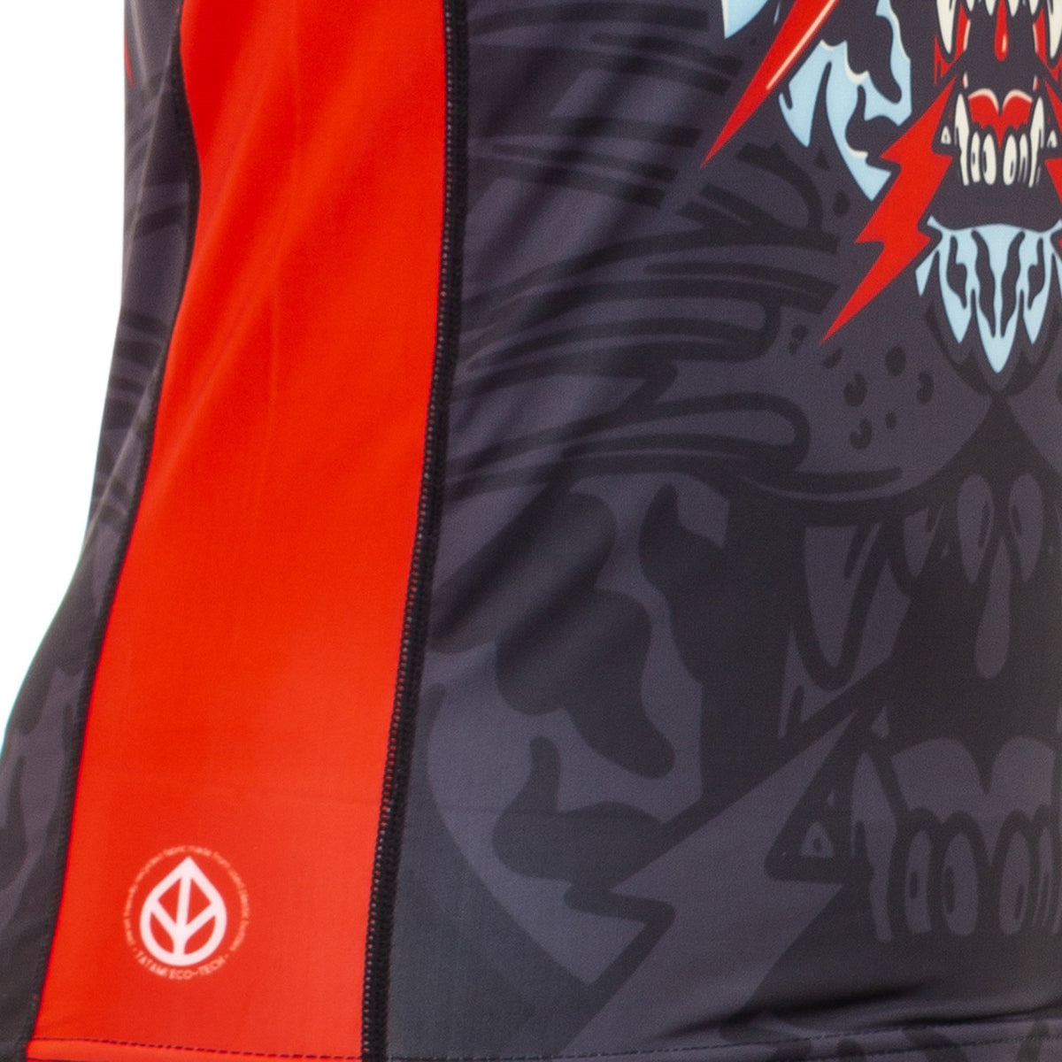 Tatami Fightwear Head Hunter Eco Tech Recycled Long Sleeve Compression T-shirt - Black/Red