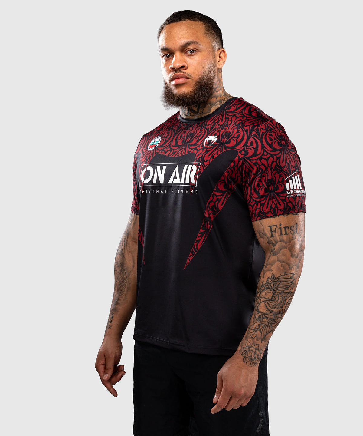 T-shirt Dry Tech Venum Bulgarian Top Team (BTT) – Noir/Rouge
