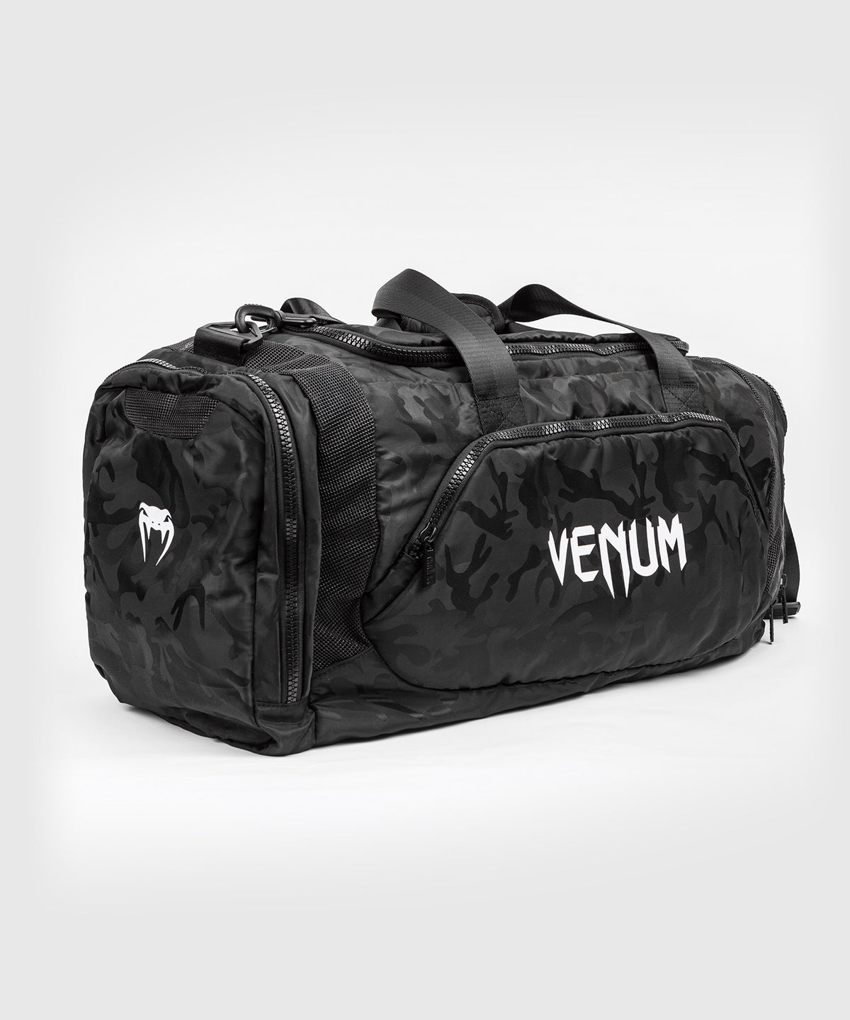 Venum Trainer Lite Bolsa de Deporte (48L) – Negro/Camo Oscuro
