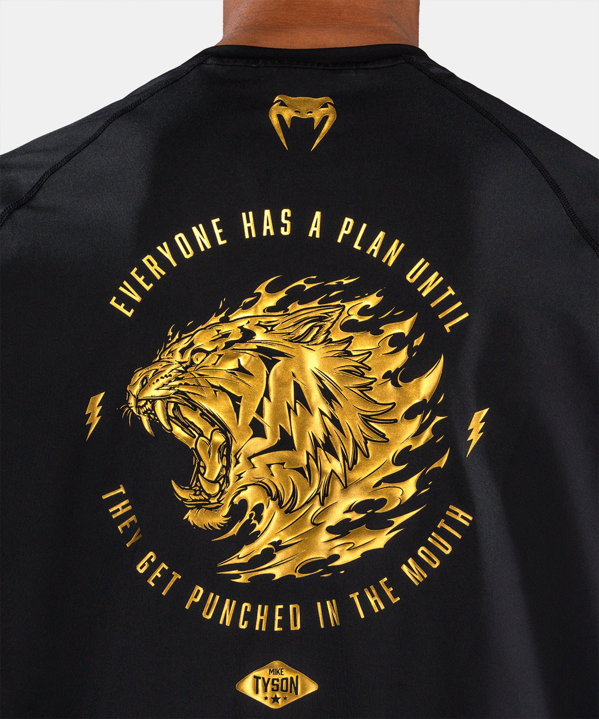 Venum x Mike Tyson Tiger Dry Tech T-Shirt - Black/Gold
