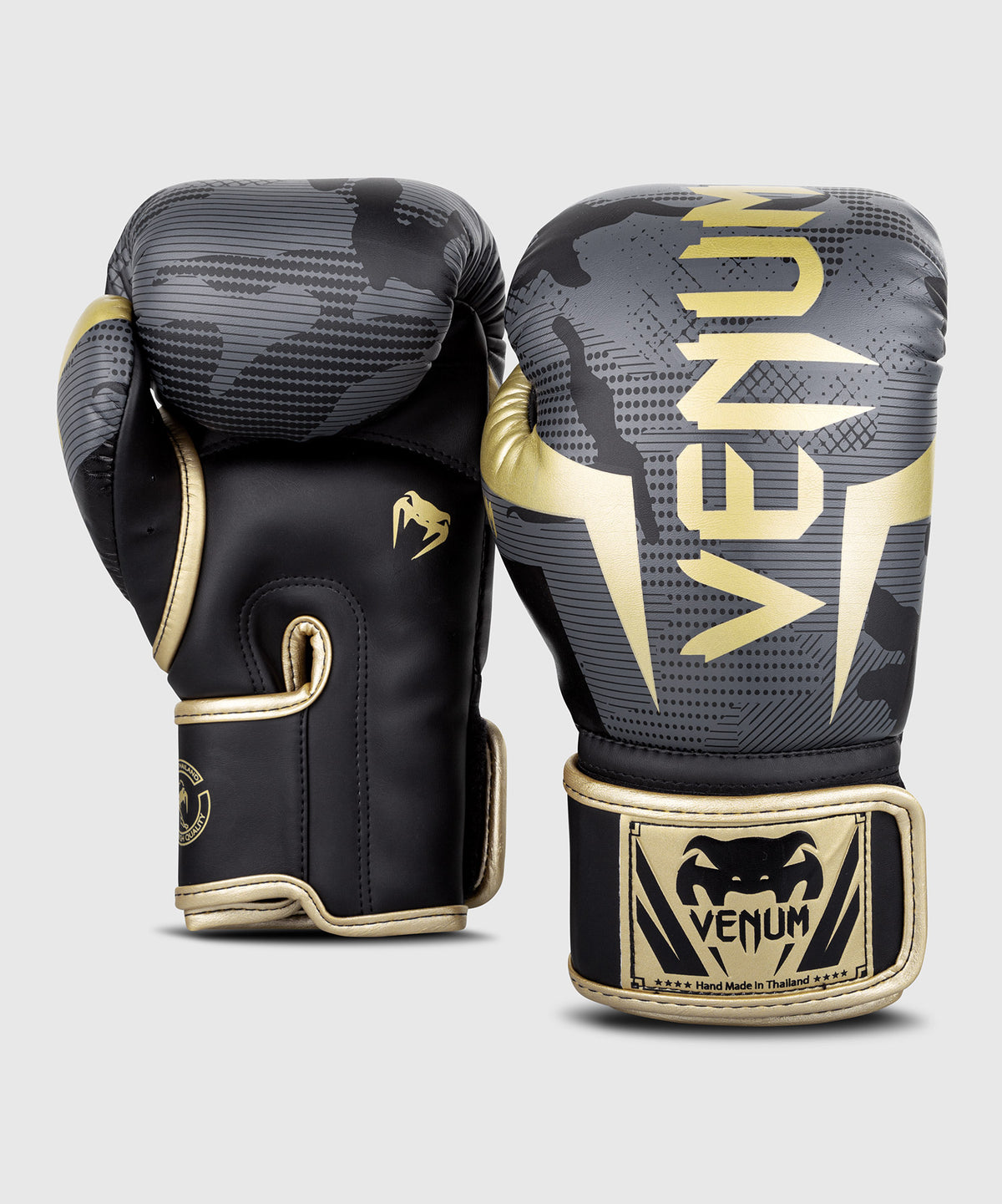 Gants de boxe Venum Elite – Camo/Or