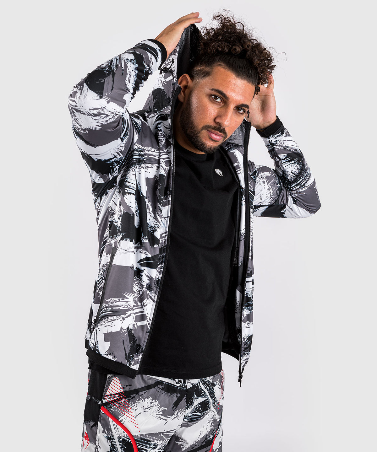 Sweat à capuche Venum Electron 3.0 - Gris/Rouge