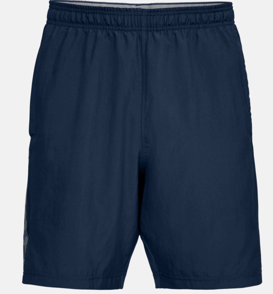 Under Armour Woven Graphic Wordmark Fightshorts – Marineblau