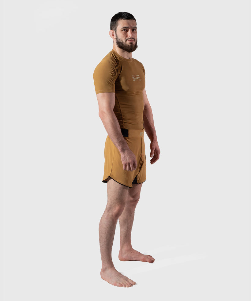 Metal Boxe Caucasian Hills Fight Shorts - Beige