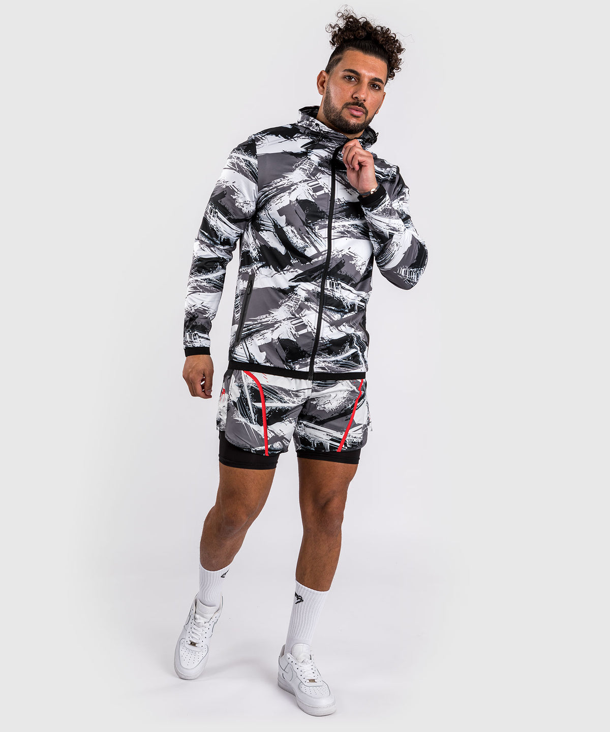 Sweat à capuche Venum Electron 3.0 - Gris/Rouge