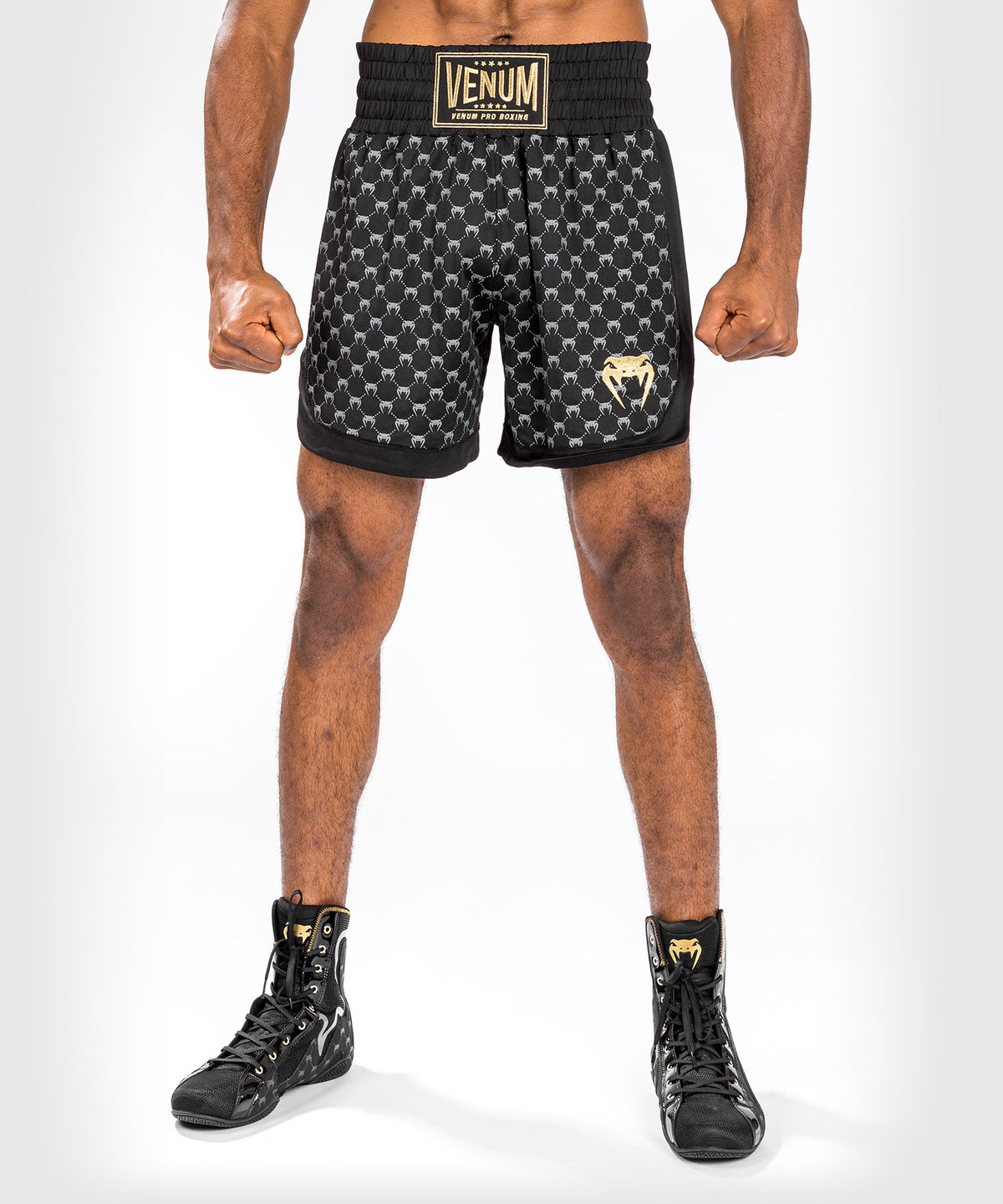 Pantaloncini da boxe Monogram Venum - neri