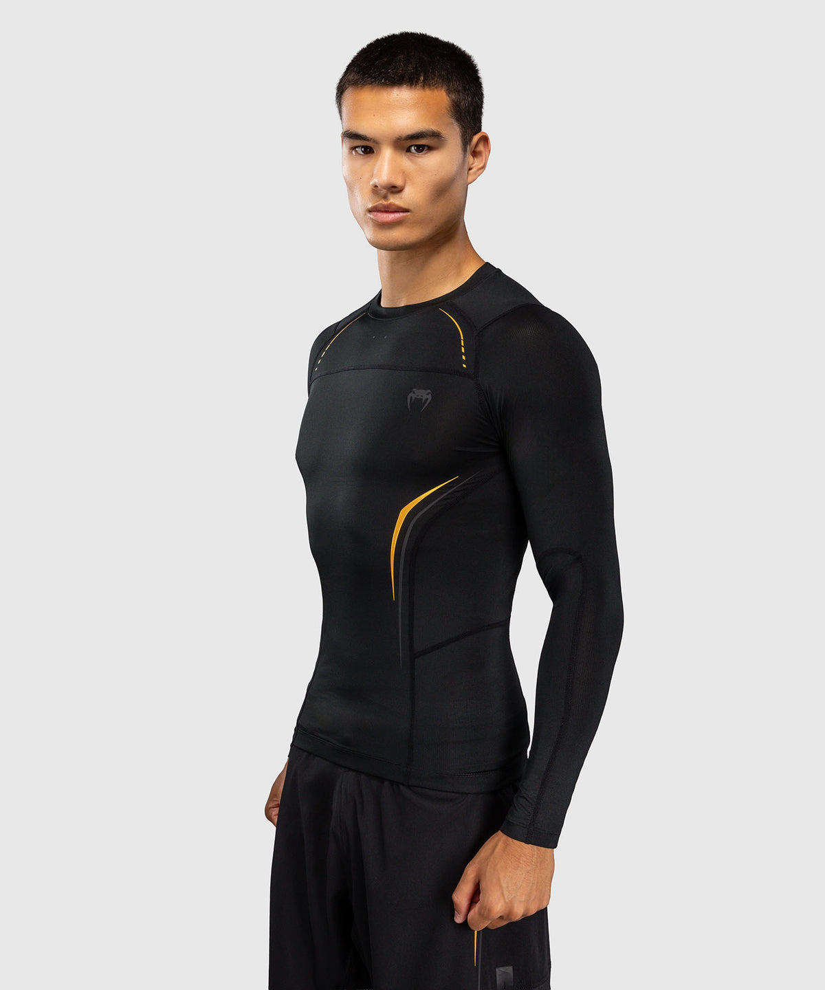 Venum G-Core Rashguard a Maniche Lunghe - Nero/Oro